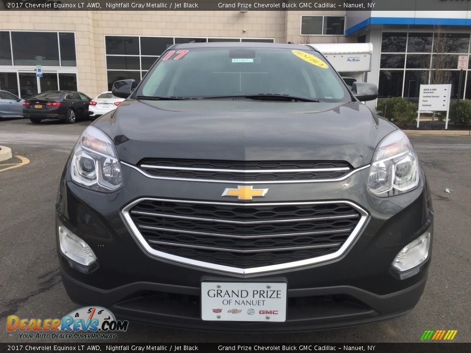 2017 Chevrolet Equinox LT AWD Nightfall Gray Metallic / Jet Black Photo #3