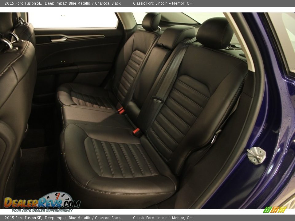 2015 Ford Fusion SE Deep Impact Blue Metallic / Charcoal Black Photo #14