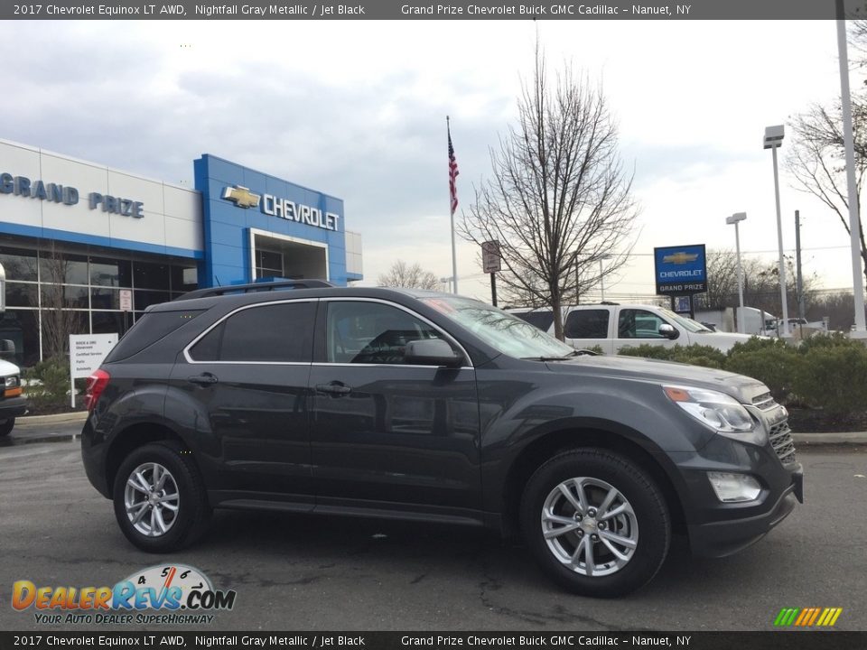2017 Chevrolet Equinox LT AWD Nightfall Gray Metallic / Jet Black Photo #4