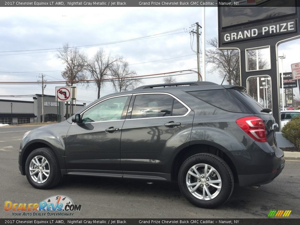 2017 Chevrolet Equinox LT AWD Nightfall Gray Metallic / Jet Black Photo #7