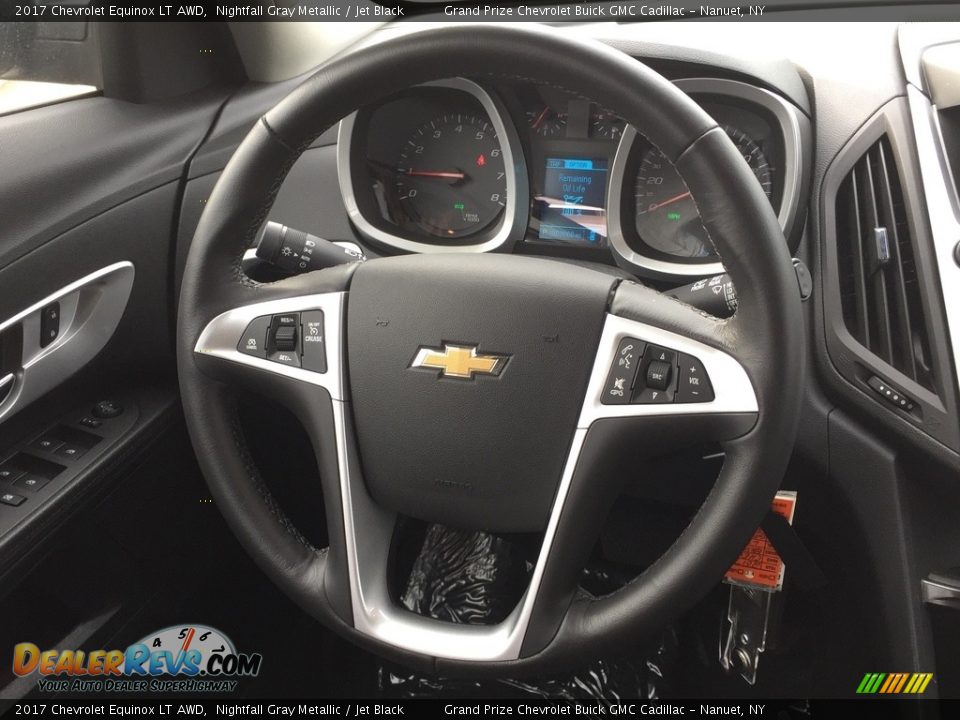 2017 Chevrolet Equinox LT AWD Nightfall Gray Metallic / Jet Black Photo #12