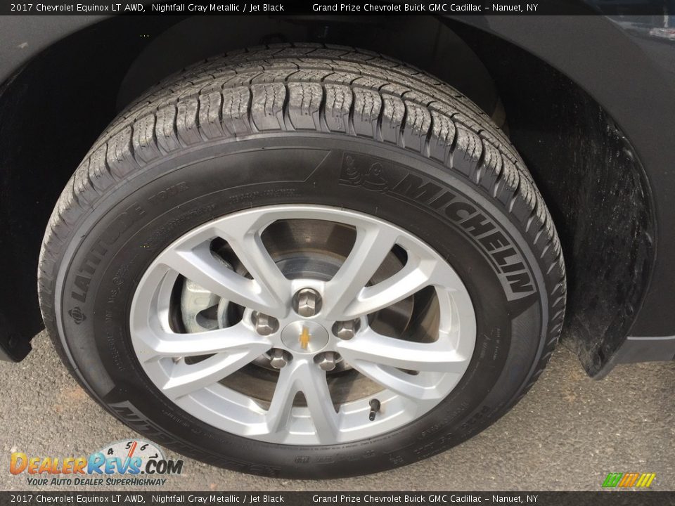 2017 Chevrolet Equinox LT AWD Nightfall Gray Metallic / Jet Black Photo #16