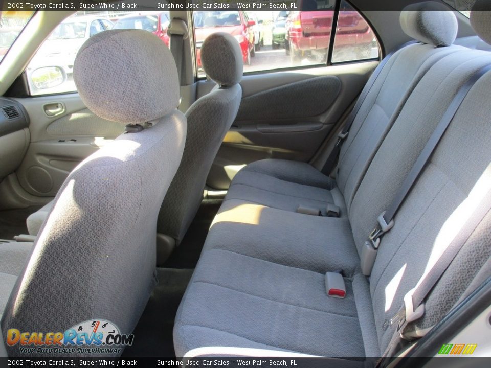 2002 Toyota Corolla S Super White / Black Photo #11