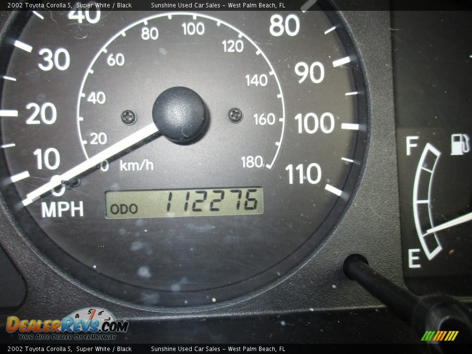 2002 Toyota Corolla S Super White / Black Photo #19