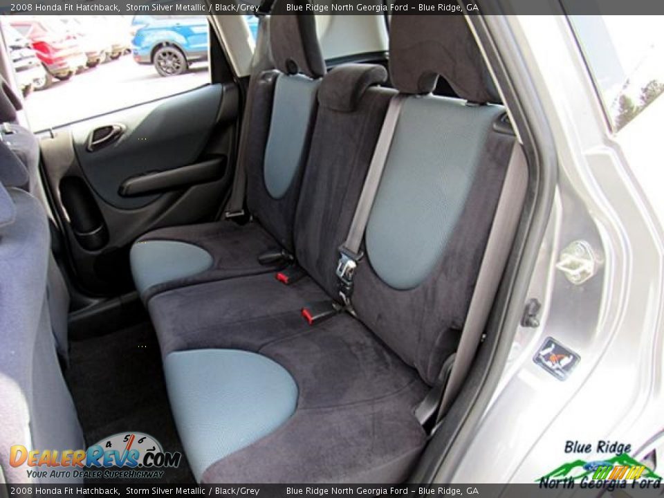 2008 Honda Fit Hatchback Storm Silver Metallic / Black/Grey Photo #13