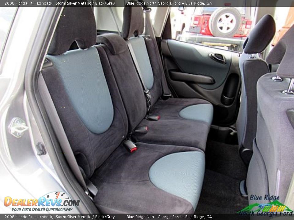 2008 Honda Fit Hatchback Storm Silver Metallic / Black/Grey Photo #14
