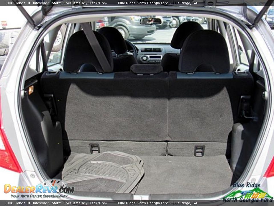 2008 Honda Fit Hatchback Storm Silver Metallic / Black/Grey Photo #15