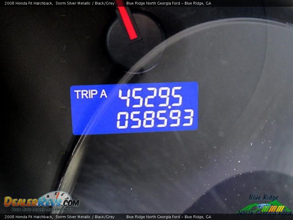 2008 Honda Fit Hatchback Storm Silver Metallic / Black/Grey Photo #21