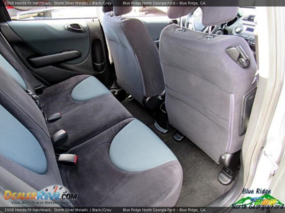 2008 Honda Fit Hatchback Storm Silver Metallic / Black/Grey Photo #29