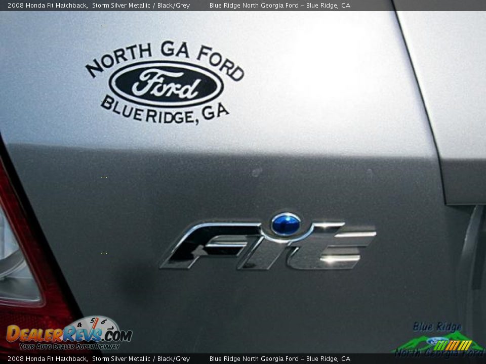 2008 Honda Fit Hatchback Storm Silver Metallic / Black/Grey Photo #34