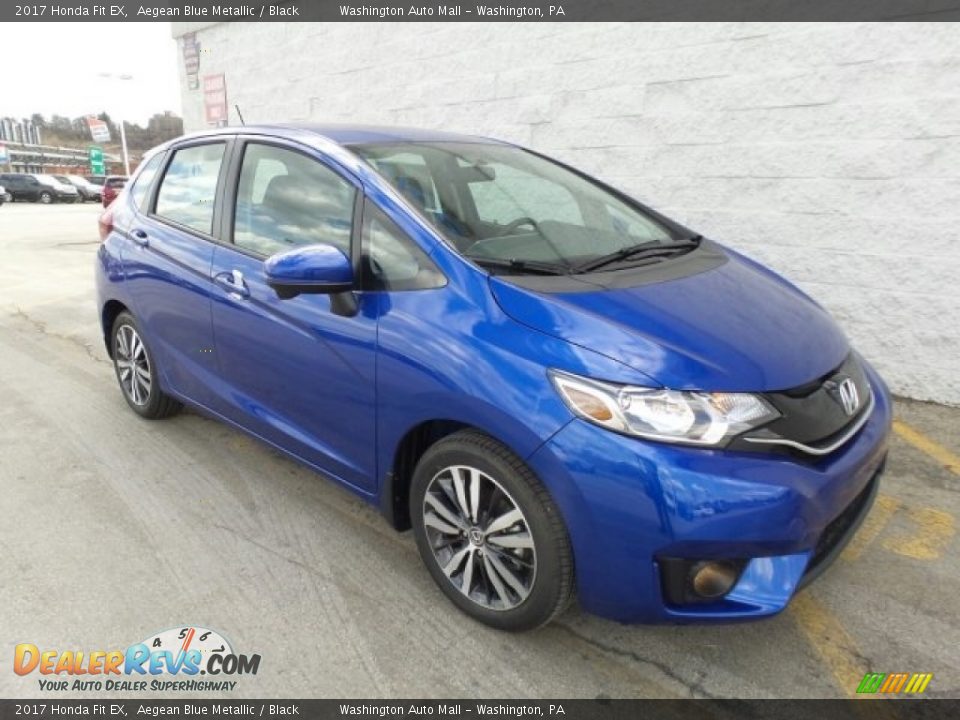 2017 Honda Fit EX Aegean Blue Metallic / Black Photo #1
