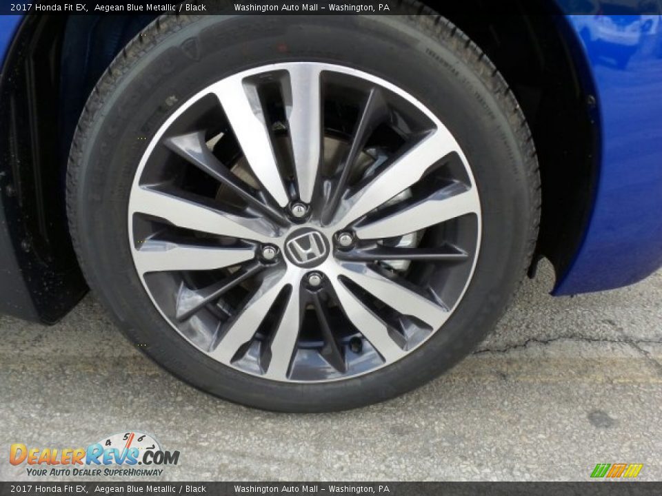2017 Honda Fit EX Aegean Blue Metallic / Black Photo #3