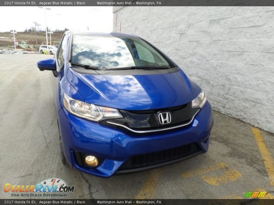 2017 Honda Fit EX Aegean Blue Metallic / Black Photo #4
