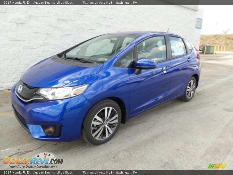 2017 Honda Fit EX Aegean Blue Metallic / Black Photo #5