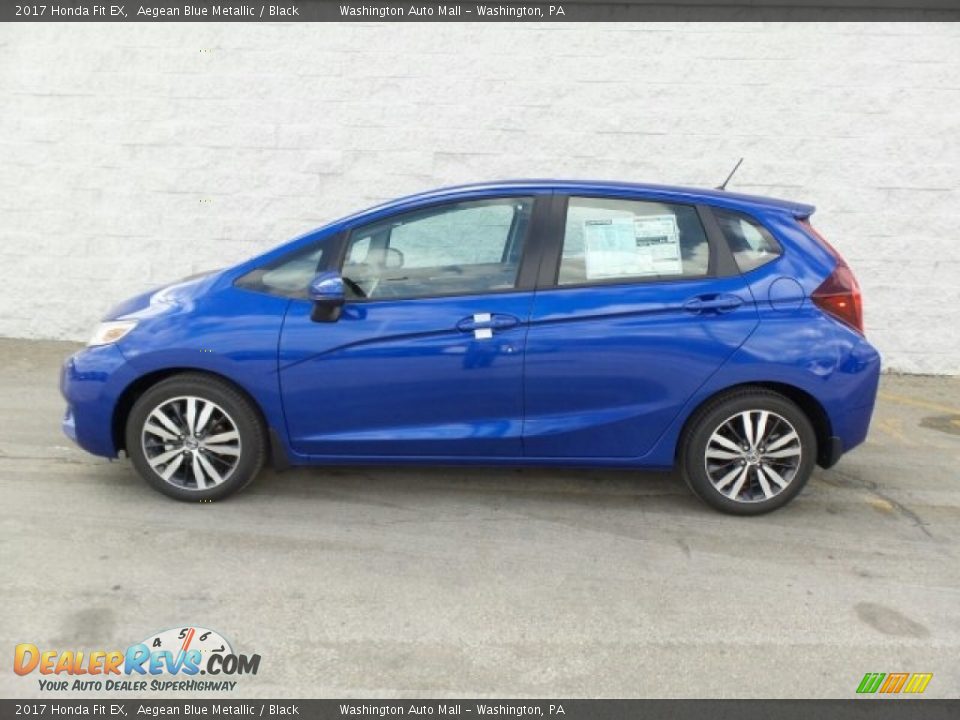2017 Honda Fit EX Aegean Blue Metallic / Black Photo #6