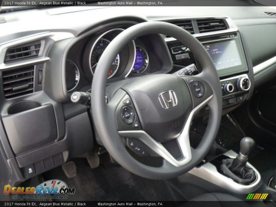 2017 Honda Fit EX Aegean Blue Metallic / Black Photo #9