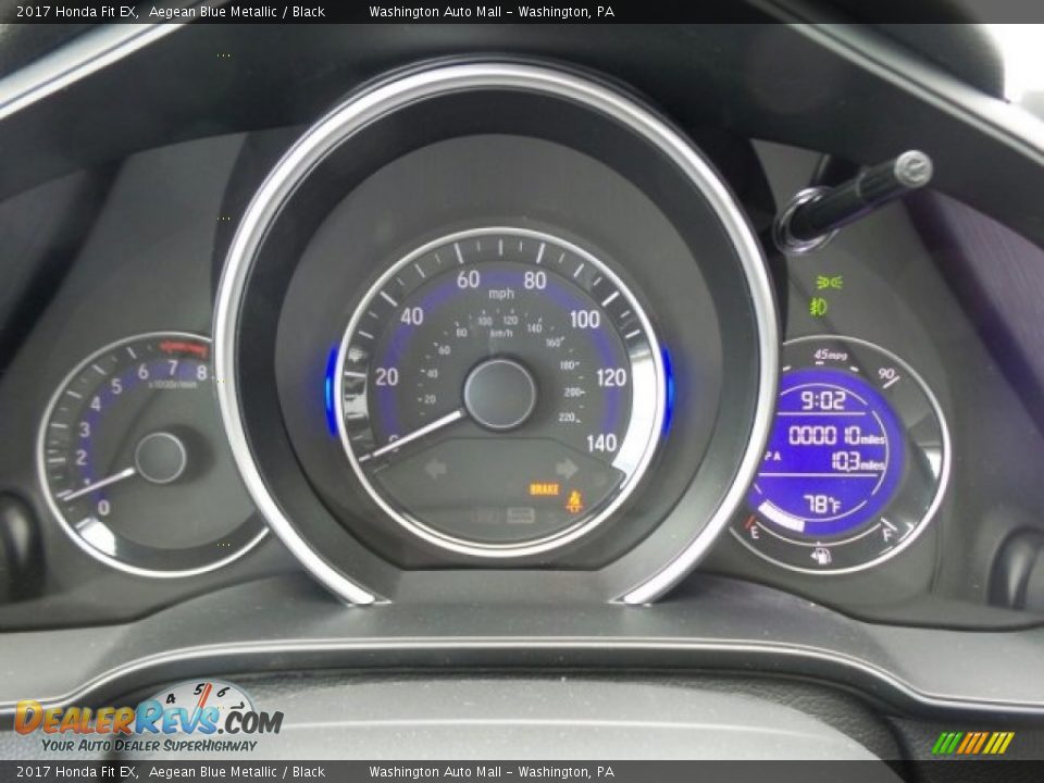 2017 Honda Fit EX Aegean Blue Metallic / Black Photo #15