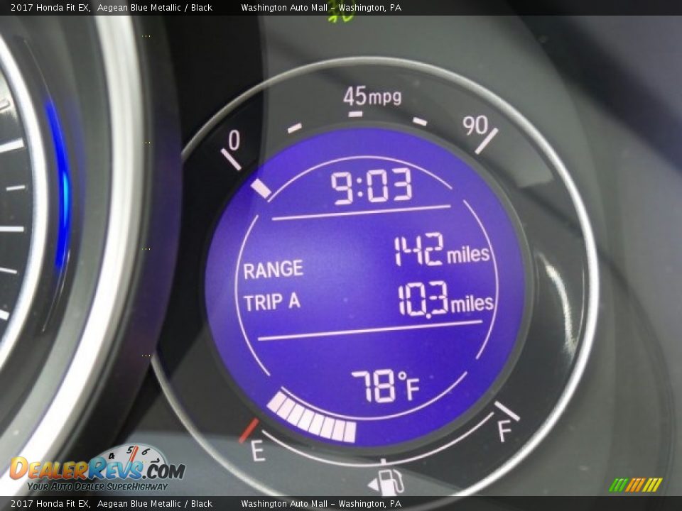 2017 Honda Fit EX Aegean Blue Metallic / Black Photo #17
