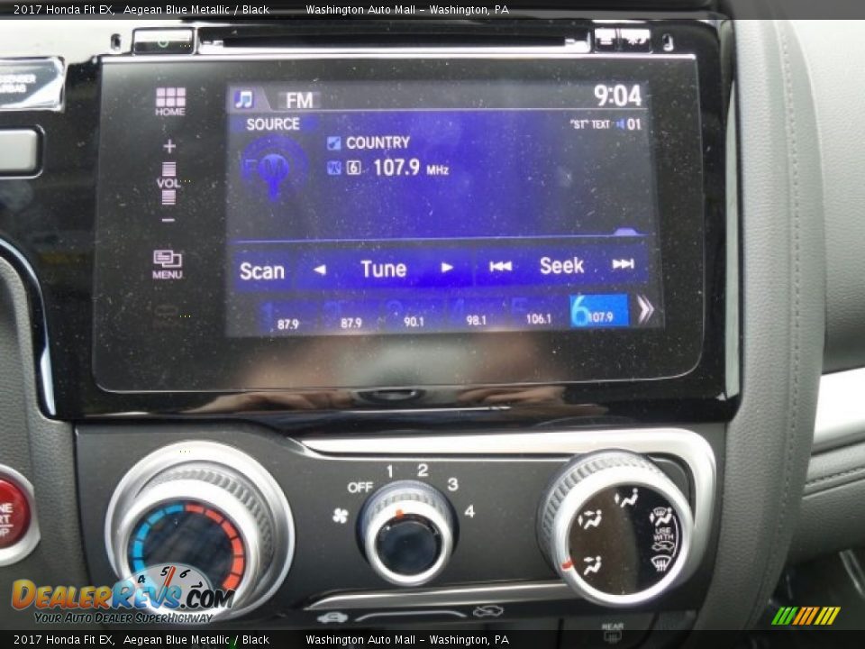 2017 Honda Fit EX Aegean Blue Metallic / Black Photo #24