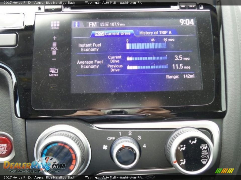 2017 Honda Fit EX Aegean Blue Metallic / Black Photo #26