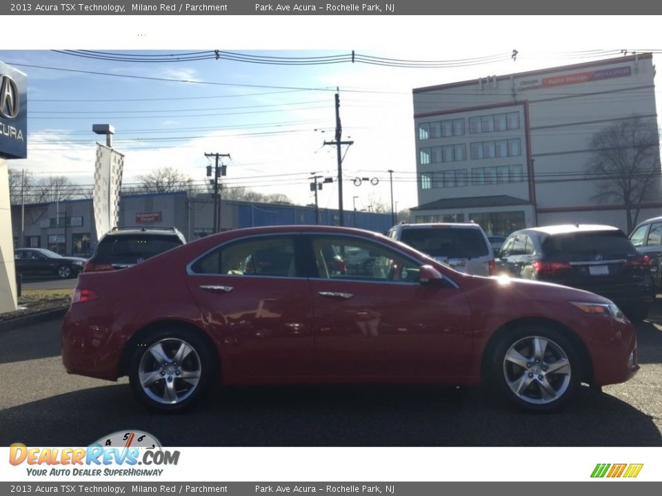 2013 Acura TSX Technology Milano Red / Parchment Photo #2