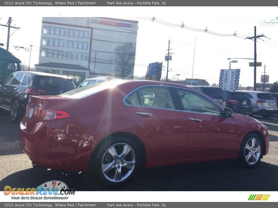 2013 Acura TSX Technology Milano Red / Parchment Photo #3