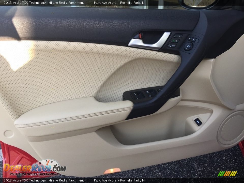 2013 Acura TSX Technology Milano Red / Parchment Photo #9