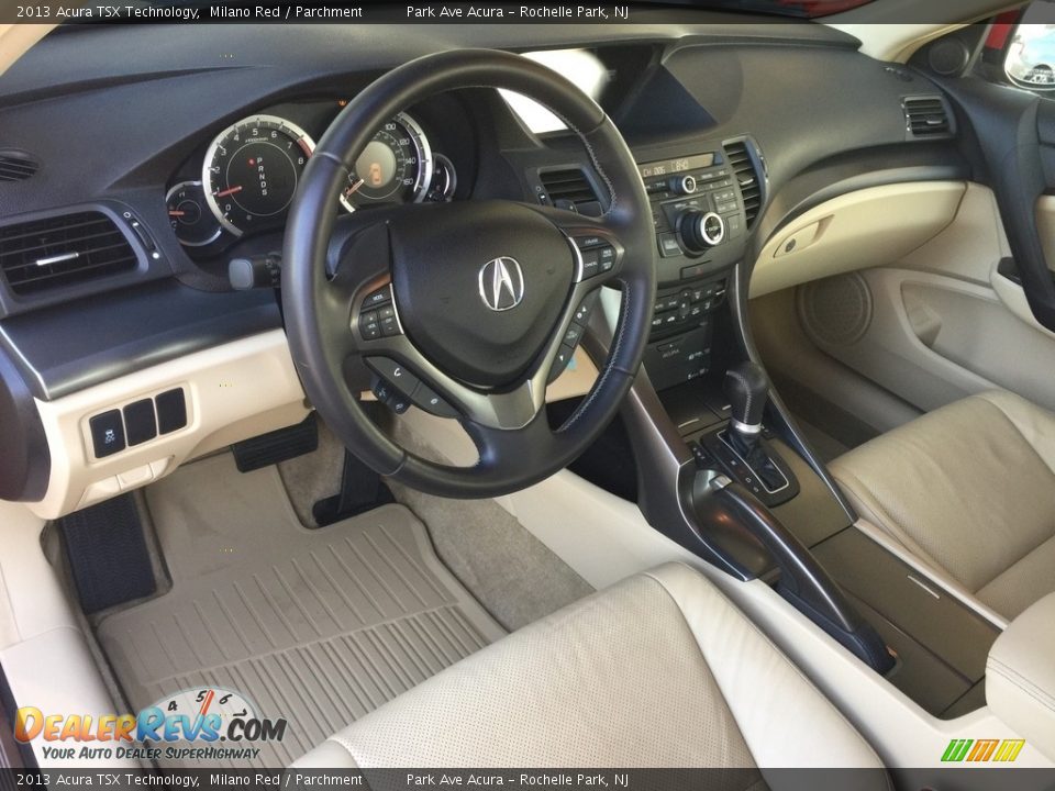 2013 Acura TSX Technology Milano Red / Parchment Photo #11