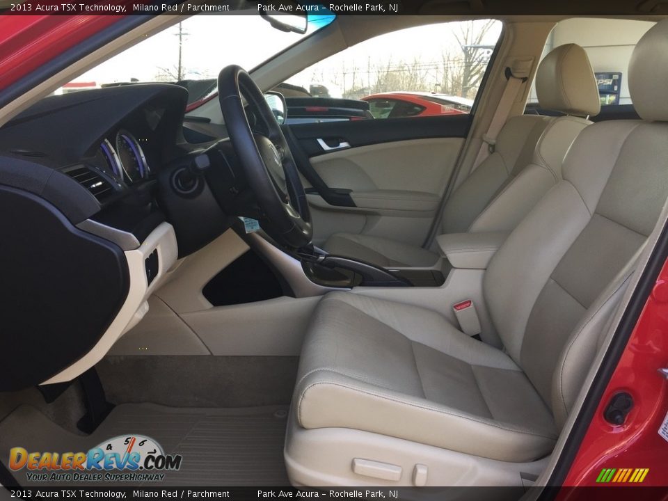 2013 Acura TSX Technology Milano Red / Parchment Photo #12