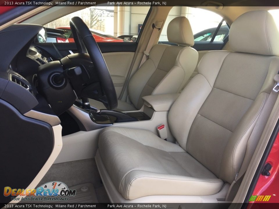 2013 Acura TSX Technology Milano Red / Parchment Photo #13