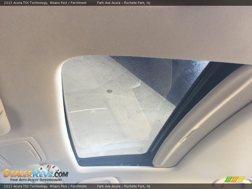 2013 Acura TSX Technology Milano Red / Parchment Photo #14