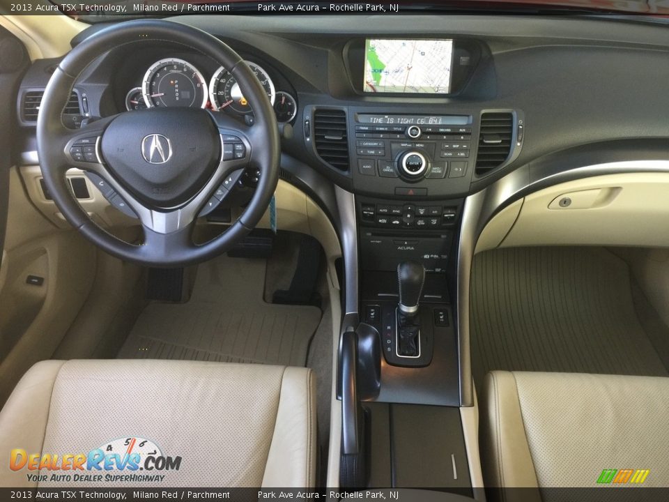 2013 Acura TSX Technology Milano Red / Parchment Photo #15