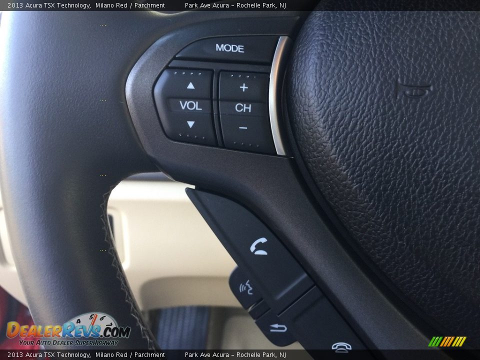 2013 Acura TSX Technology Milano Red / Parchment Photo #20
