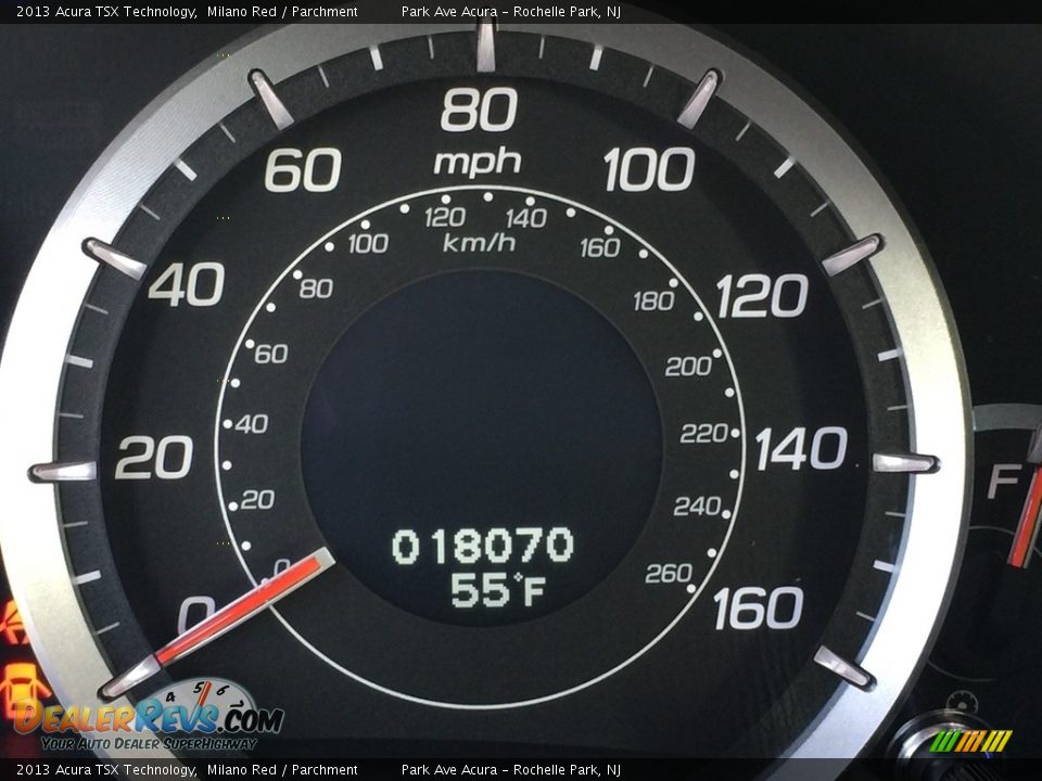 2013 Acura TSX Technology Milano Red / Parchment Photo #22
