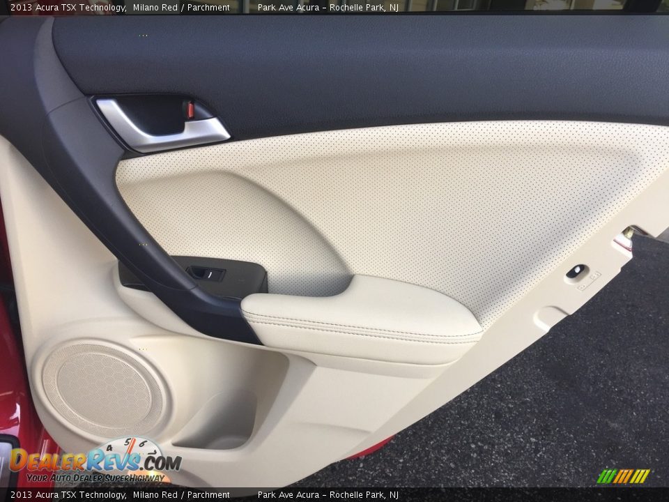 2013 Acura TSX Technology Milano Red / Parchment Photo #24