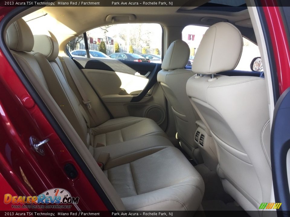 2013 Acura TSX Technology Milano Red / Parchment Photo #25