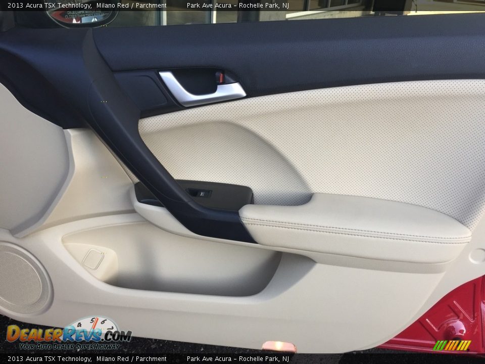 2013 Acura TSX Technology Milano Red / Parchment Photo #26