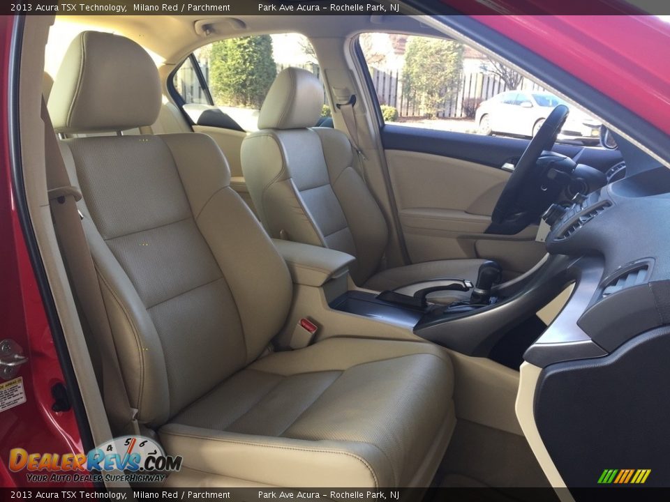 2013 Acura TSX Technology Milano Red / Parchment Photo #29