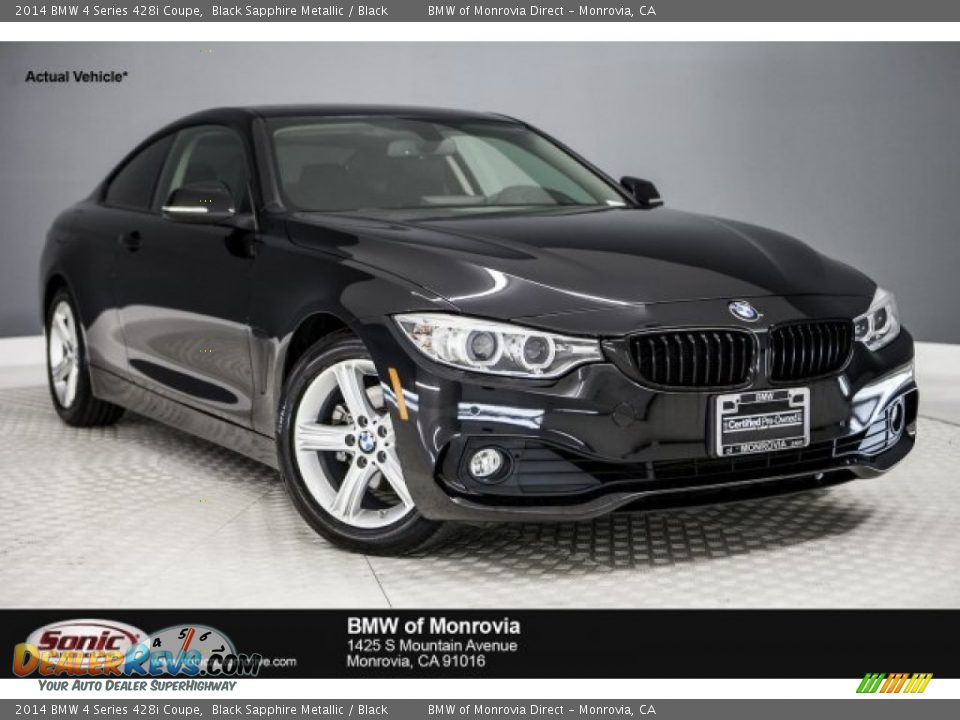 2014 BMW 4 Series 428i Coupe Black Sapphire Metallic / Black Photo #1