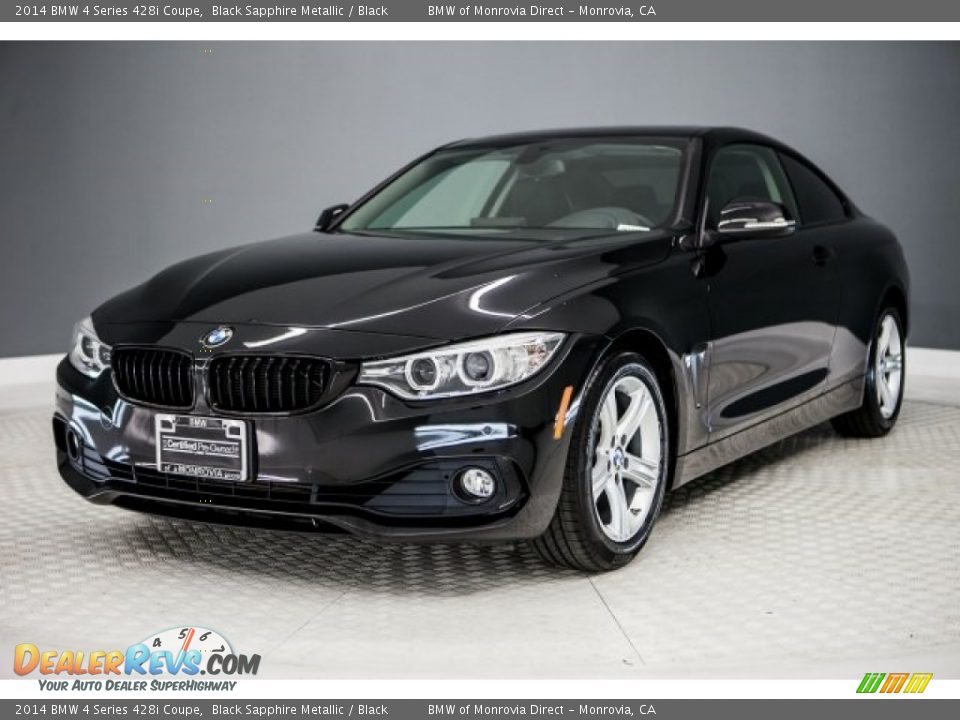 2014 BMW 4 Series 428i Coupe Black Sapphire Metallic / Black Photo #14