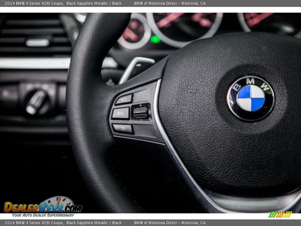2014 BMW 4 Series 428i Coupe Black Sapphire Metallic / Black Photo #17