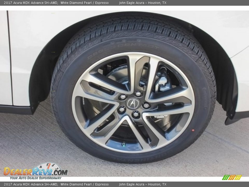 2017 Acura MDX Advance SH-AWD White Diamond Pearl / Espresso Photo #11