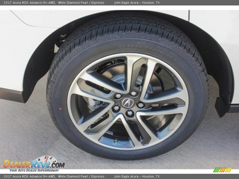 2017 Acura MDX Advance SH-AWD White Diamond Pearl / Espresso Photo #12