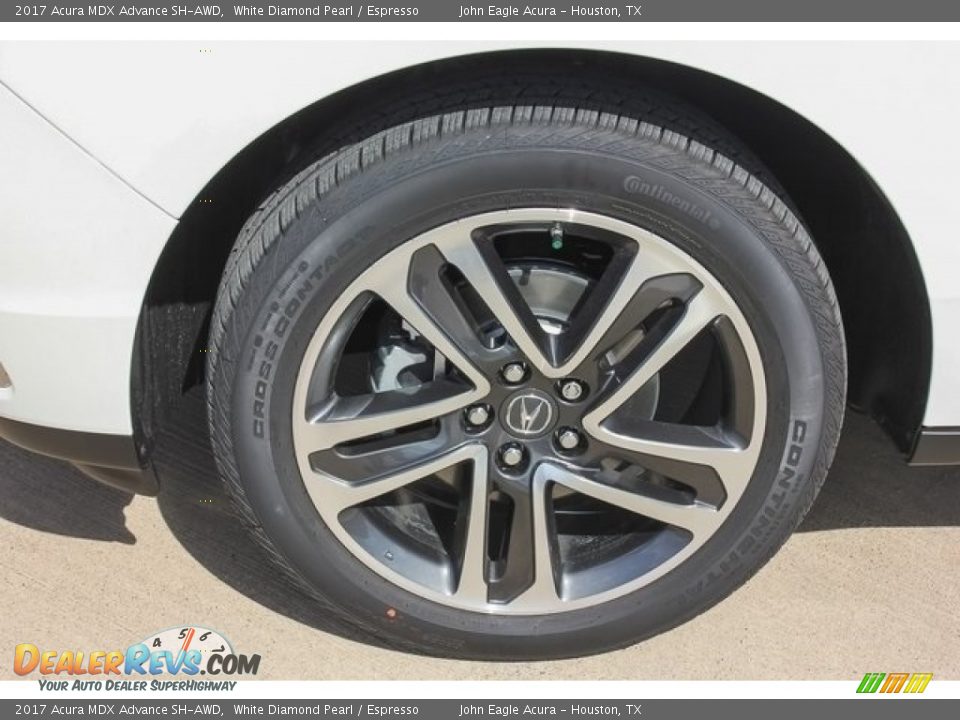 2017 Acura MDX Advance SH-AWD White Diamond Pearl / Espresso Photo #14