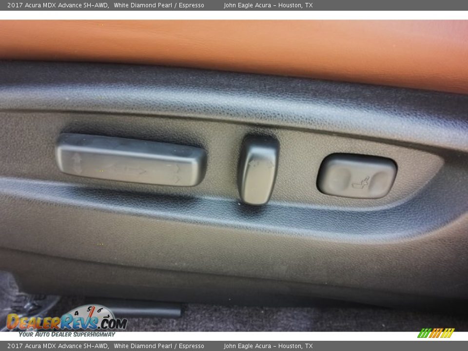 2017 Acura MDX Advance SH-AWD White Diamond Pearl / Espresso Photo #16