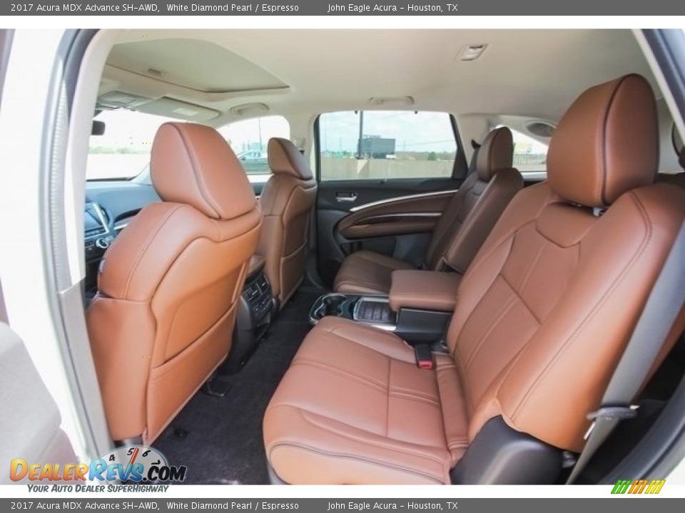 2017 Acura MDX Advance SH-AWD White Diamond Pearl / Espresso Photo #20