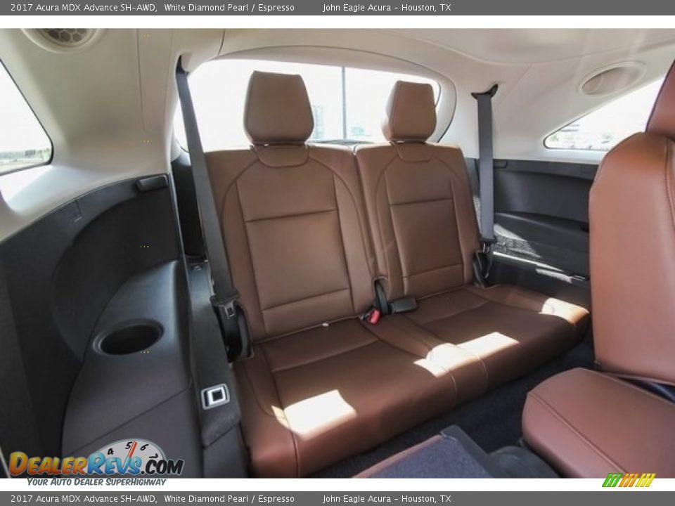2017 Acura MDX Advance SH-AWD White Diamond Pearl / Espresso Photo #26