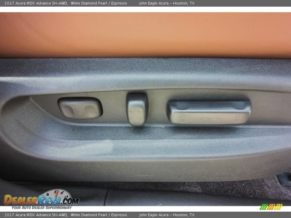 2017 Acura MDX Advance SH-AWD White Diamond Pearl / Espresso Photo #28
