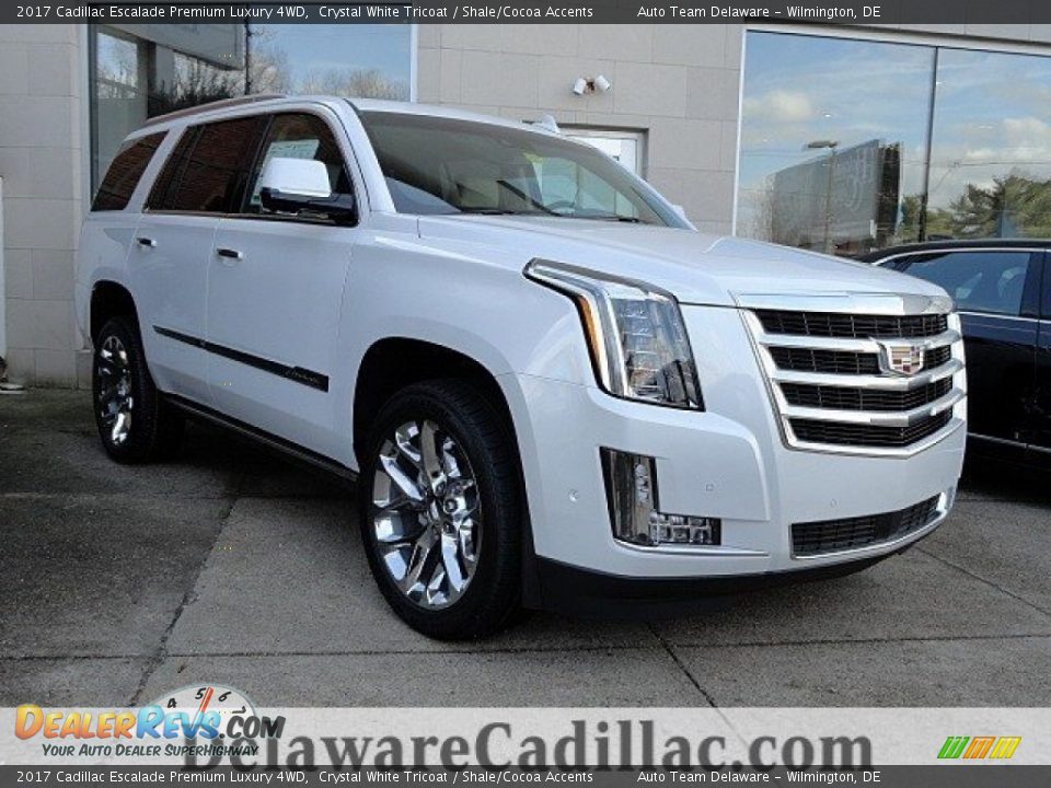 2017 Cadillac Escalade Premium Luxury 4WD Crystal White Tricoat / Shale/Cocoa Accents Photo #1