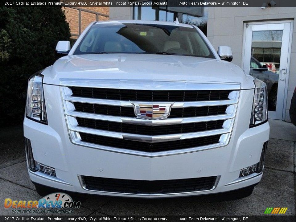 2017 Cadillac Escalade Premium Luxury 4WD Crystal White Tricoat / Shale/Cocoa Accents Photo #2